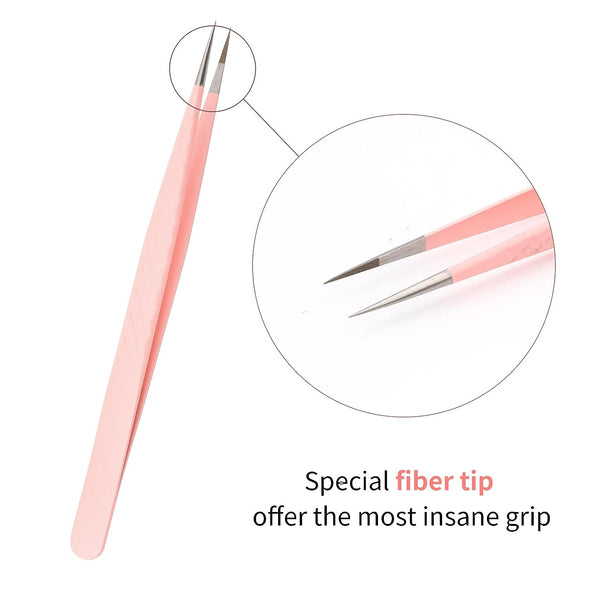 Fiber Tip Straight tweezer