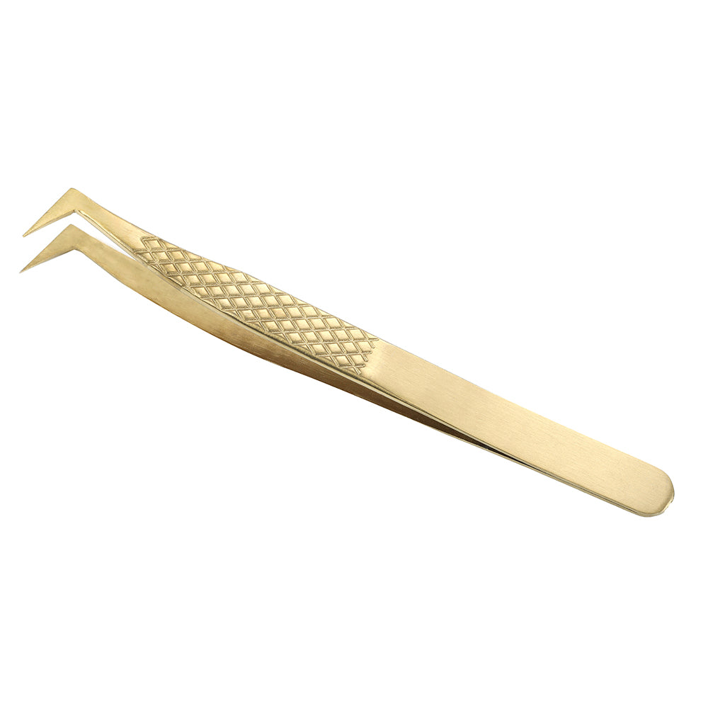 DORA NON-SLIP GOLD VOLUME TWEEZERS - DORA LASH