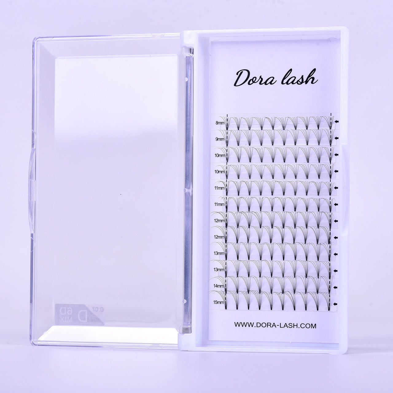 DORA SHORT STEM PREMADE FANS 0.07 C CURL - DORA LASH