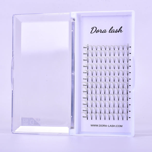 DORA SHORT STEM PREMADE FANS 0.07 C CURL - DORA LASH