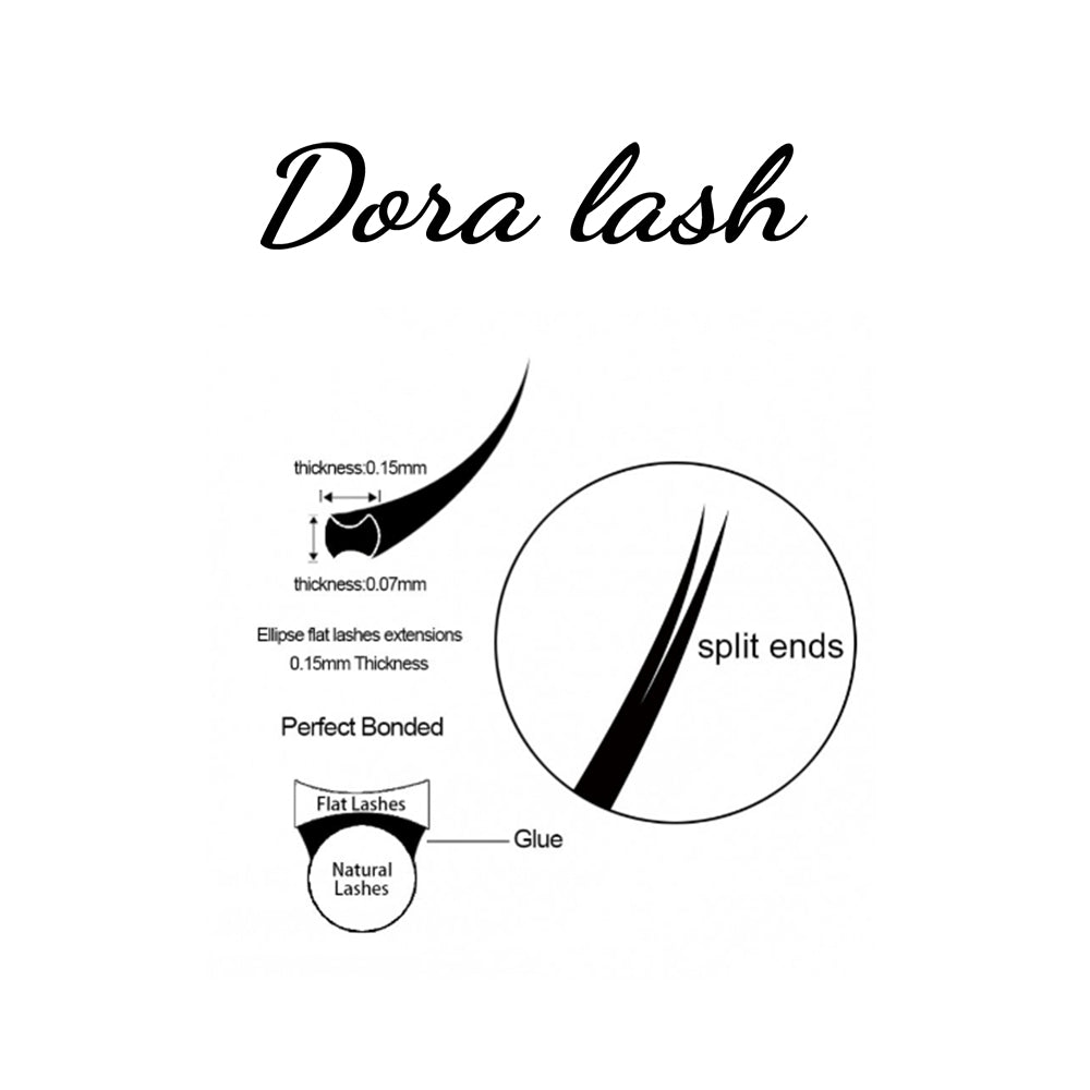 DORA FLAT LASHES 0.15 - DORA LASH