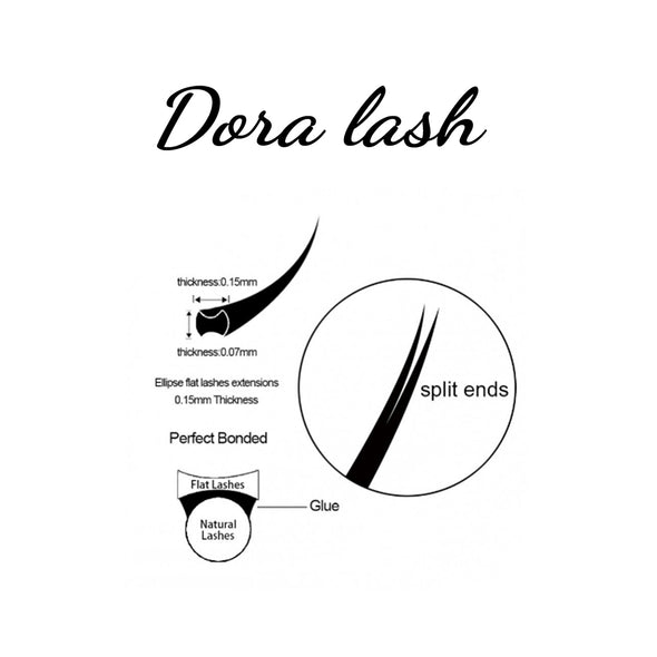 DORA FLAT LASHES 0.15 - DORA LASH