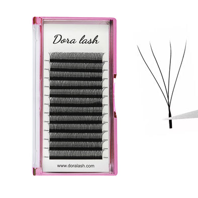 W Eyelash Extension 4D Volume Fans 0.07