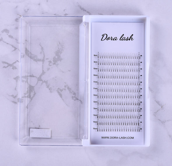 DORA SHORT STEM PREMADE FANS 0.05 C CURL - DORA LASH