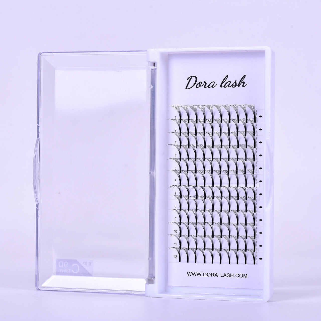 DORA LONG STEM PREMADE FANS 0.07 C CURL - DORA LASH