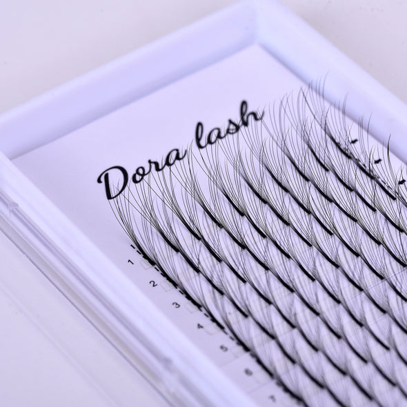 DORA LONG STEM PREMADE FANS 0.07 D CURL - DORA LASH