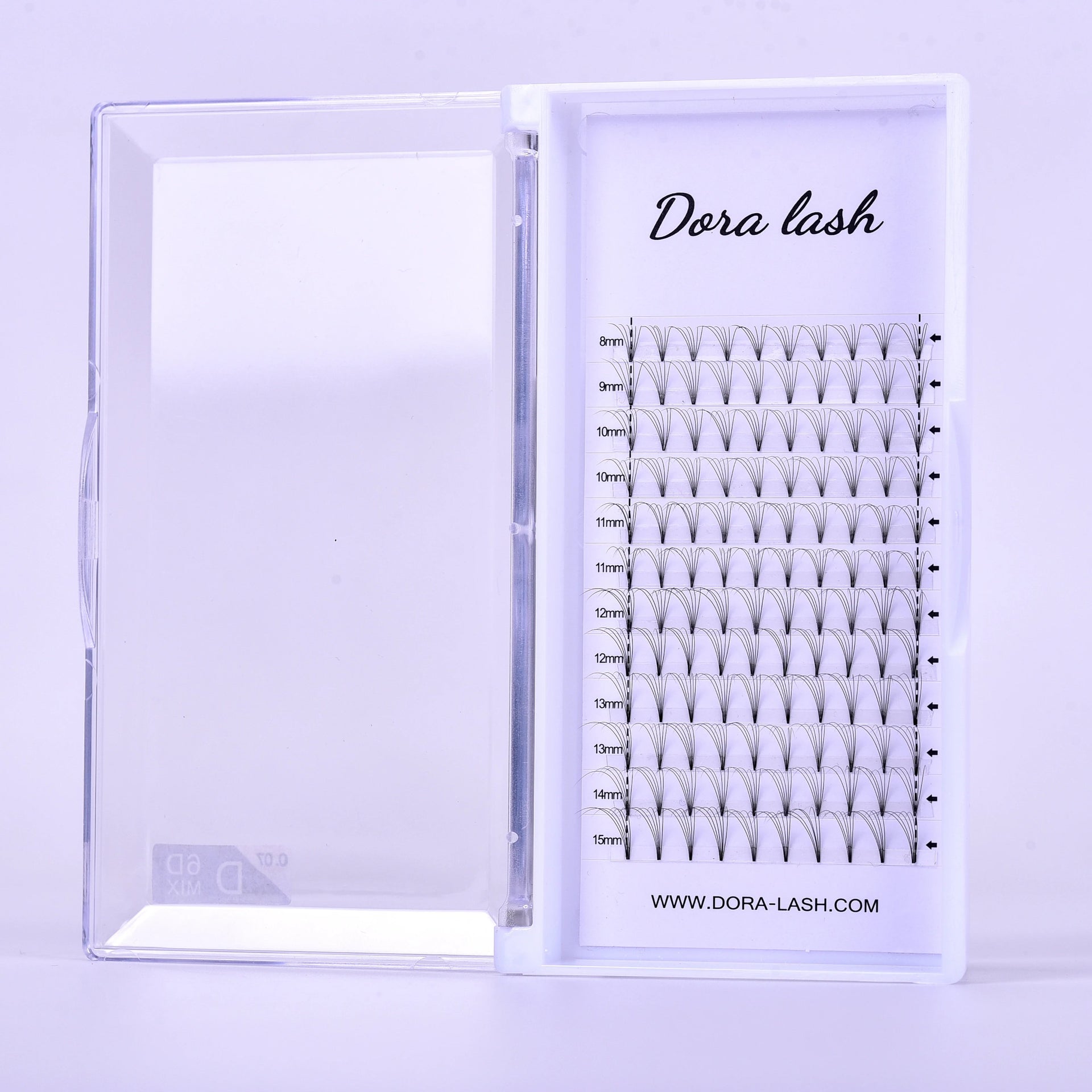 DORA SHORT STEM PREMADE FANS 0.05 C CURL - DORA LASH